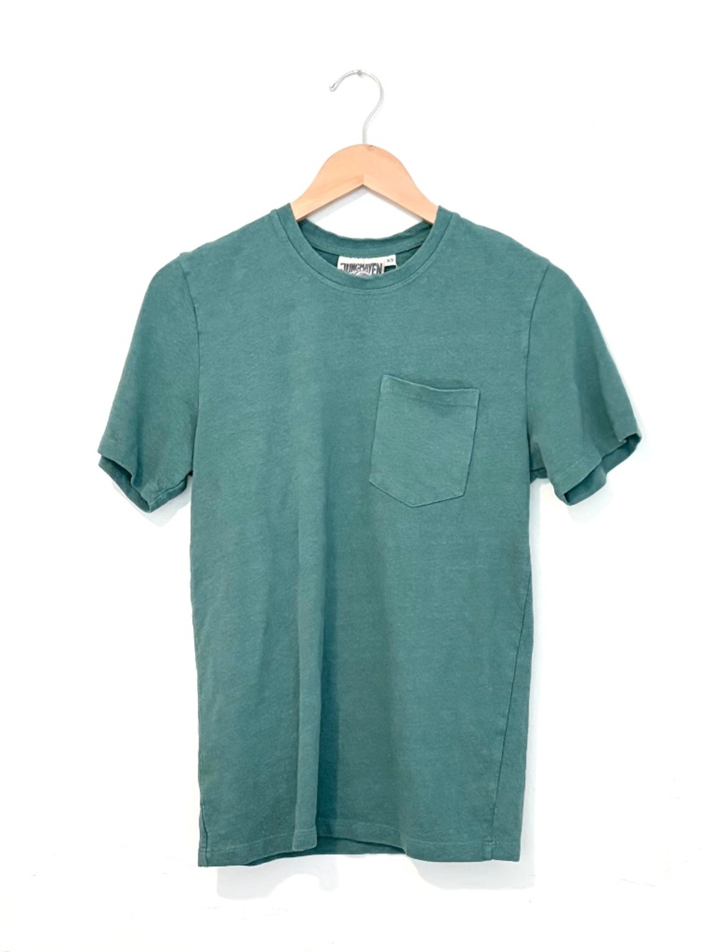 Jungmaven Unisex Pocket Tee size XS in Teal color Hemp/Organic Cotton NWT